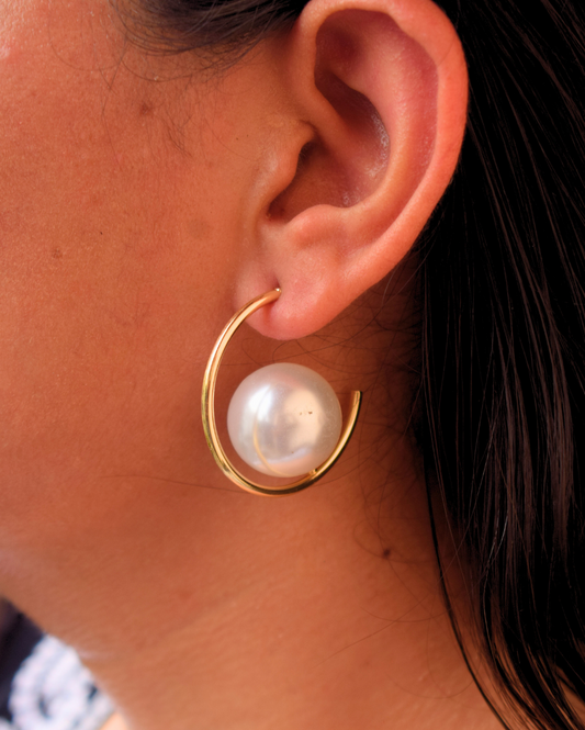 French Style Mood Pearl Earrings